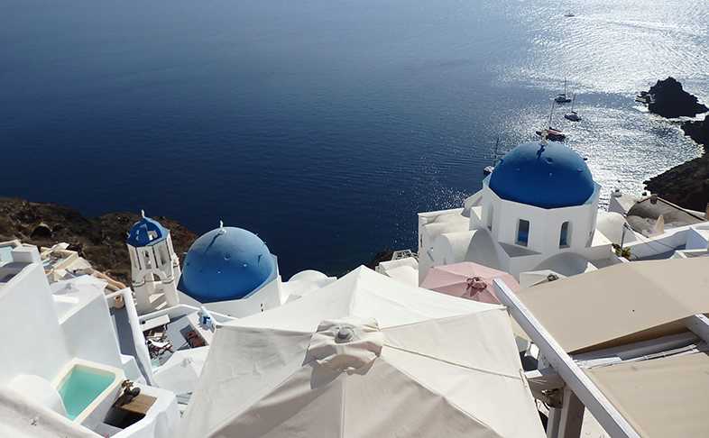 ギリシャ・サントリーニ島とエーゲ海