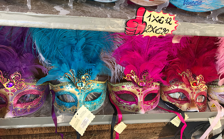 イタリア・ベネチアで売られていた仮面